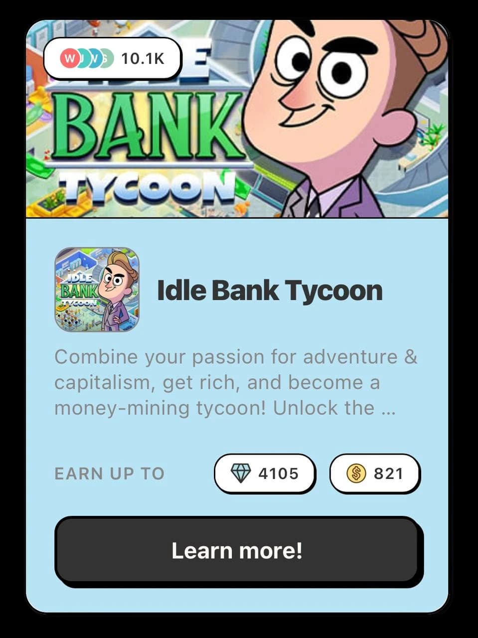 Idle Bank Tycoon game card